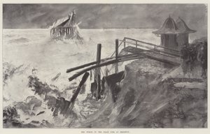 A láncmóló roncsa Brightonban